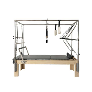 Cadillac de madera con reformador Pilates Reformer con torre completa para entrenamiento en estudio