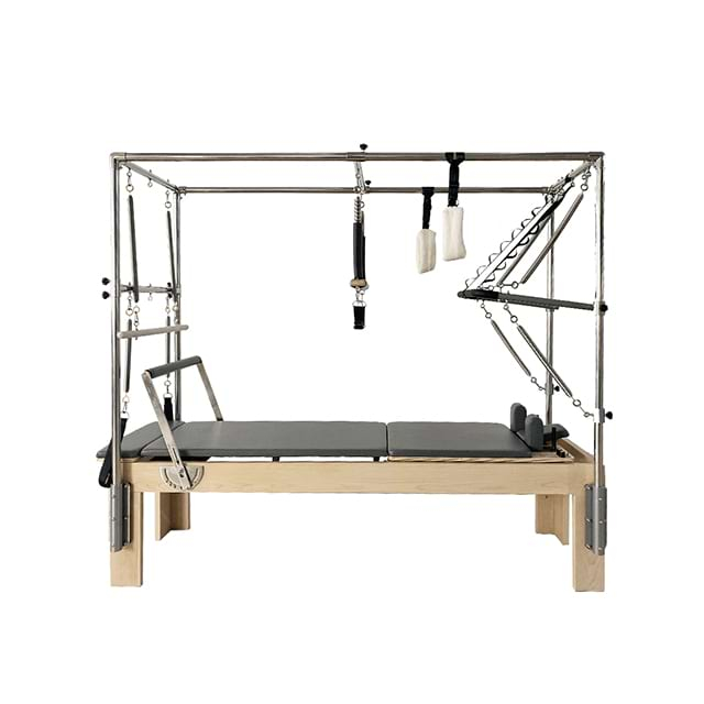 Cadillac de madera con reformador Pilates Reformer con torre completa para entrenamiento en estudio