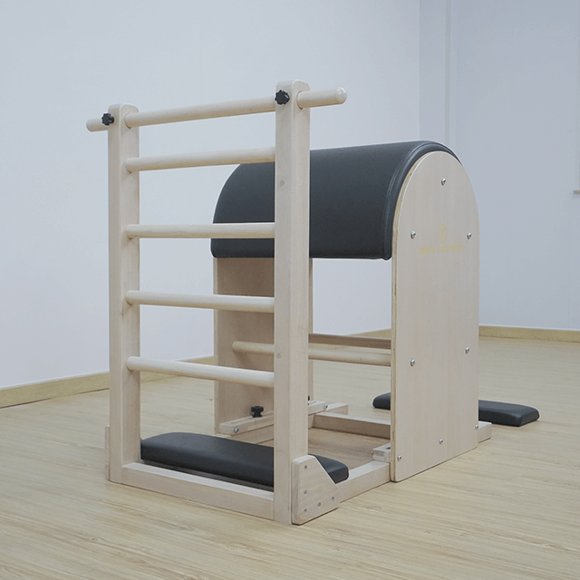 Barril de escalera de Pilates de madera de arce de haya para elegir OEM, soporte ODM